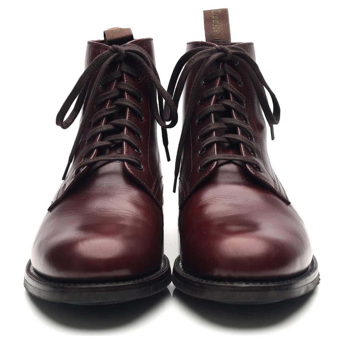 1880 &#39;Hebden&#39; Burgundy Derby Boots UK 7 G
