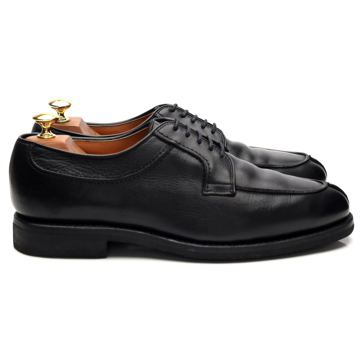 &#39;Stockbridge&#39; Black Leather Split Toe Derby UK 8.5 US 9.5 D