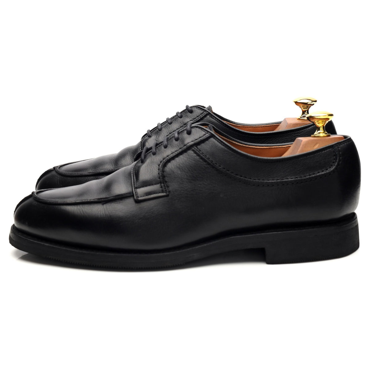 &#39;Stockbridge&#39; Black Leather Split Toe Derby UK 8.5 US 9.5 D