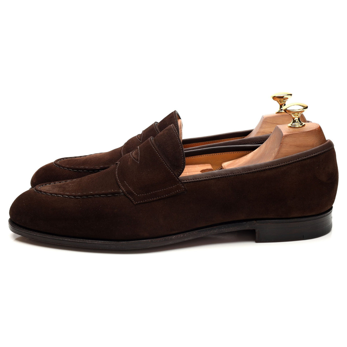 Mocassins en daim marron « Piccadilly », pointure UK 10,5 E