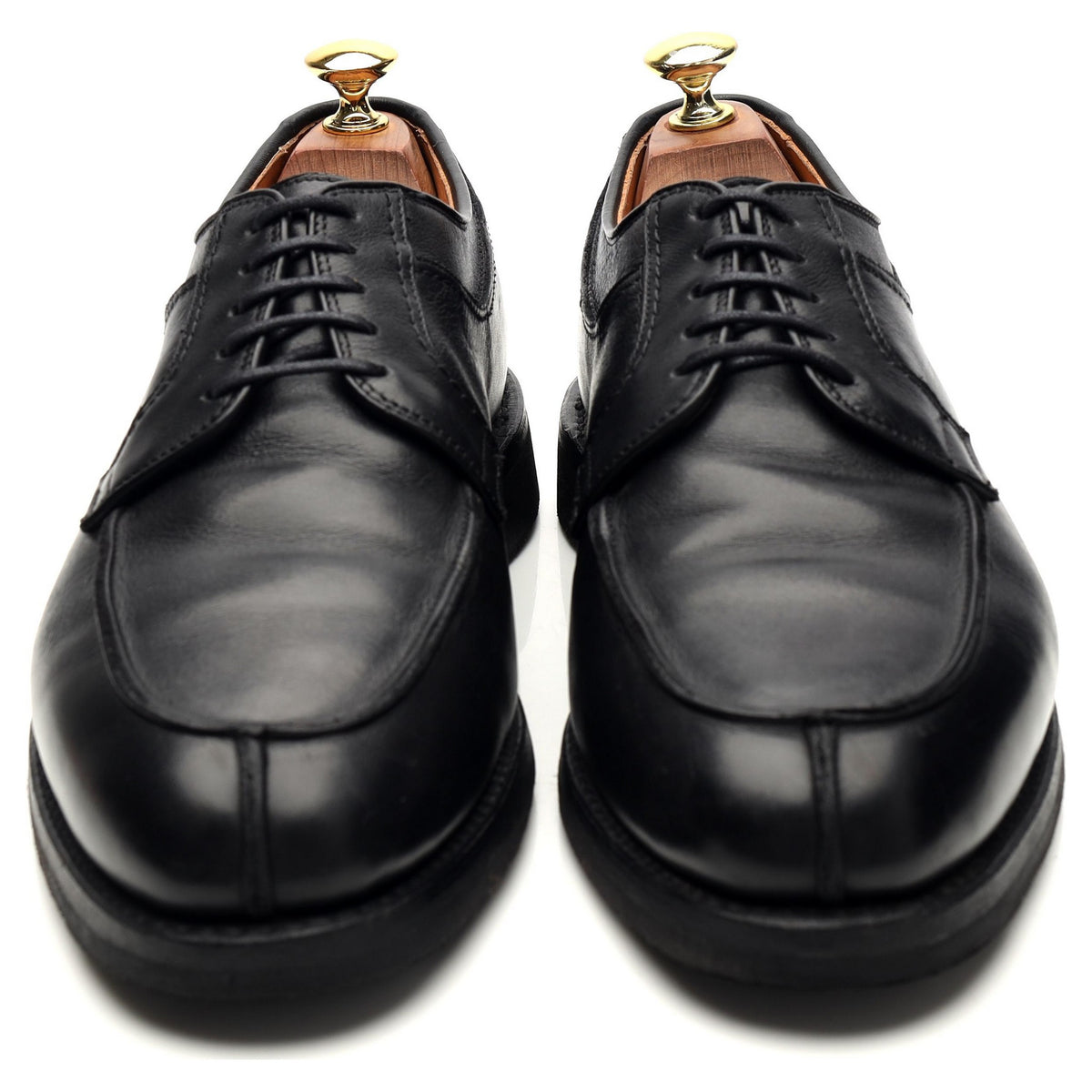 &#39;Stockbridge&#39; Black Leather Split Toe Derby UK 8.5 US 9.5 D