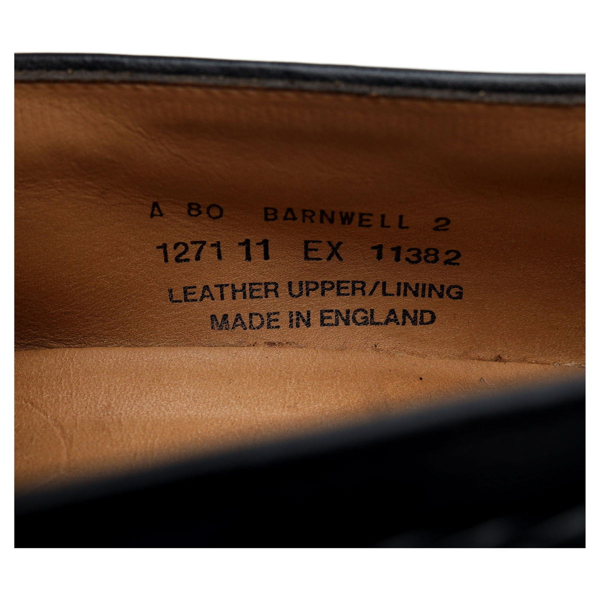 &#39;Barnwell 2&#39; Black Leather Tassel Loafers UK 11 EX