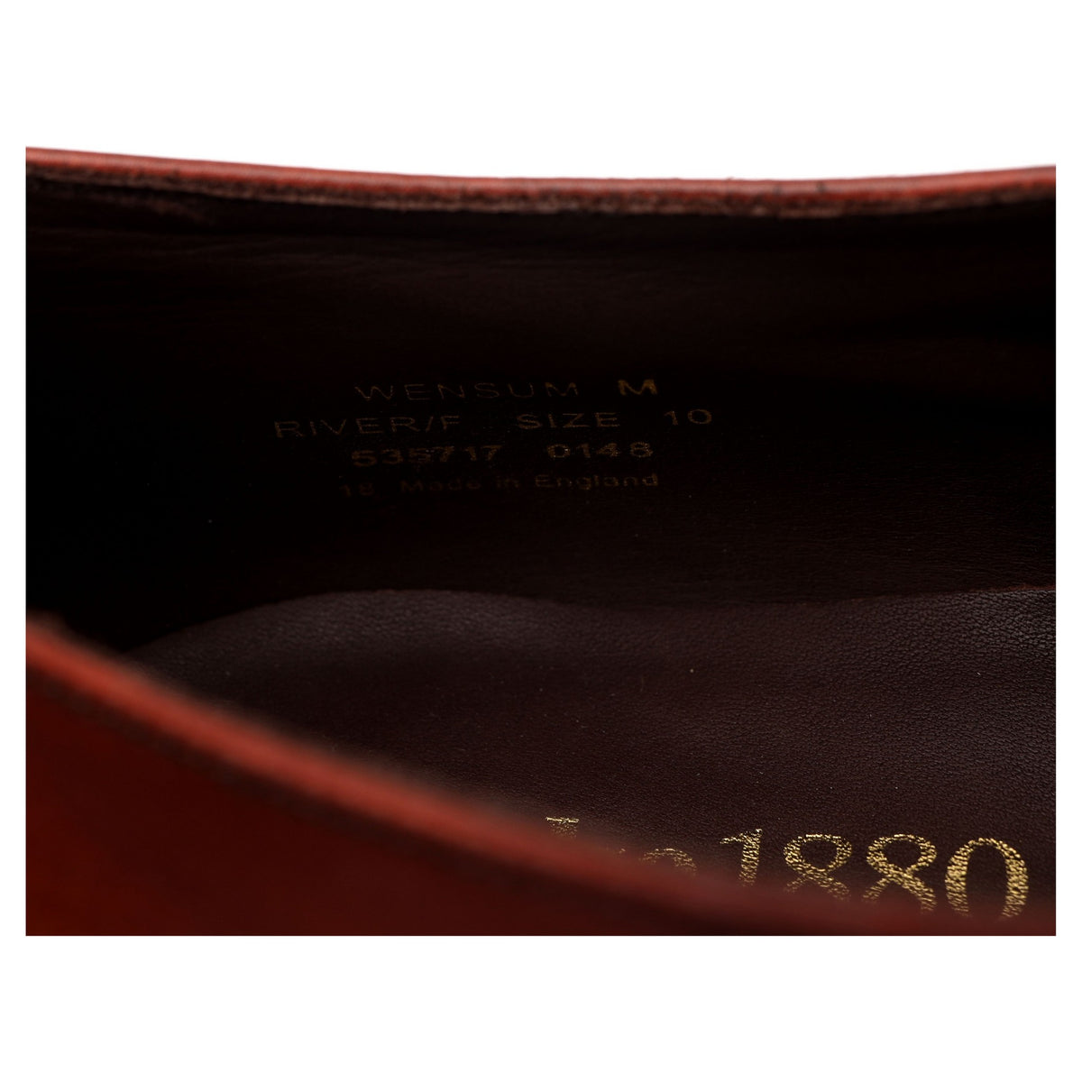1880 Legacy &#39;Wensum&#39; Tan Brown Leather Double Monk Strap UK 10 F
