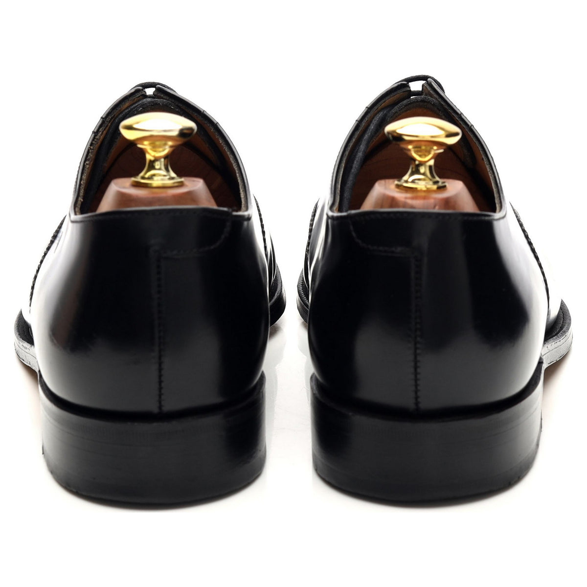 &#39;6375&#39; Black Leather Oxford Brogues UK 8 G