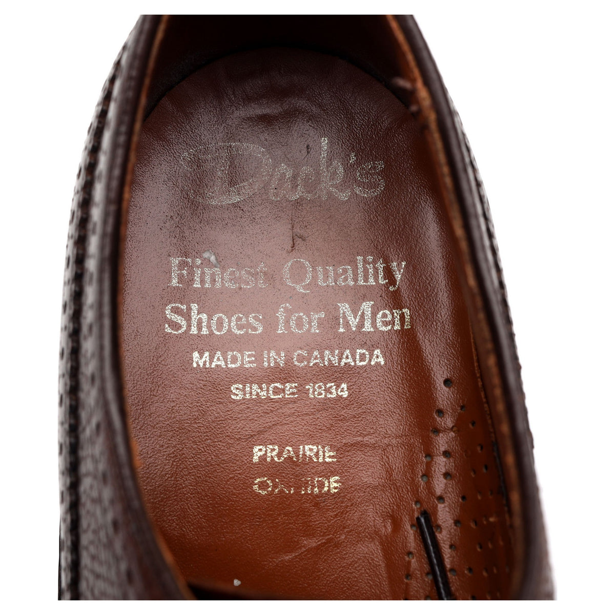 Brown Grain Oxhide Leather Derby Brogues UK 8.5 US 9.5 D