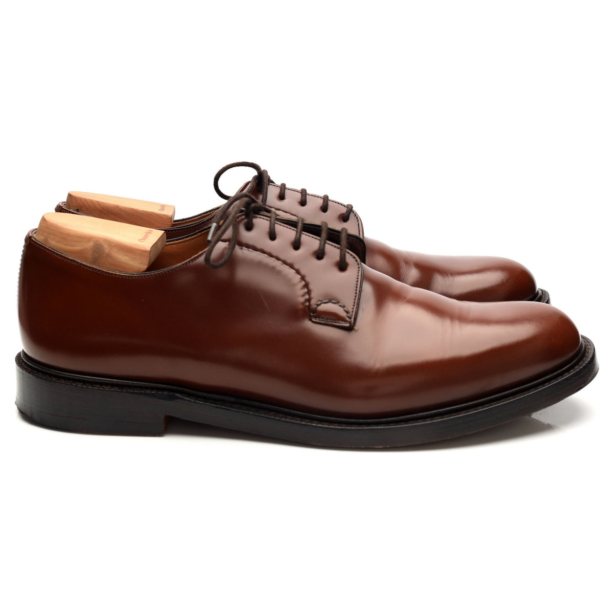 &#39;Shannon&#39; Brown Leather Derby UK 9.5 F