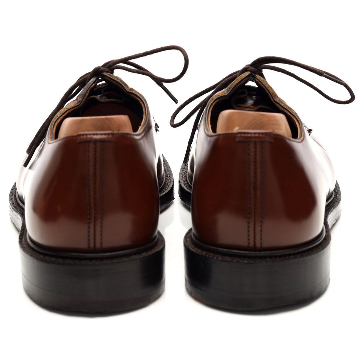 &#39;Shannon&#39; Brown Leather Derby UK 9.5 F