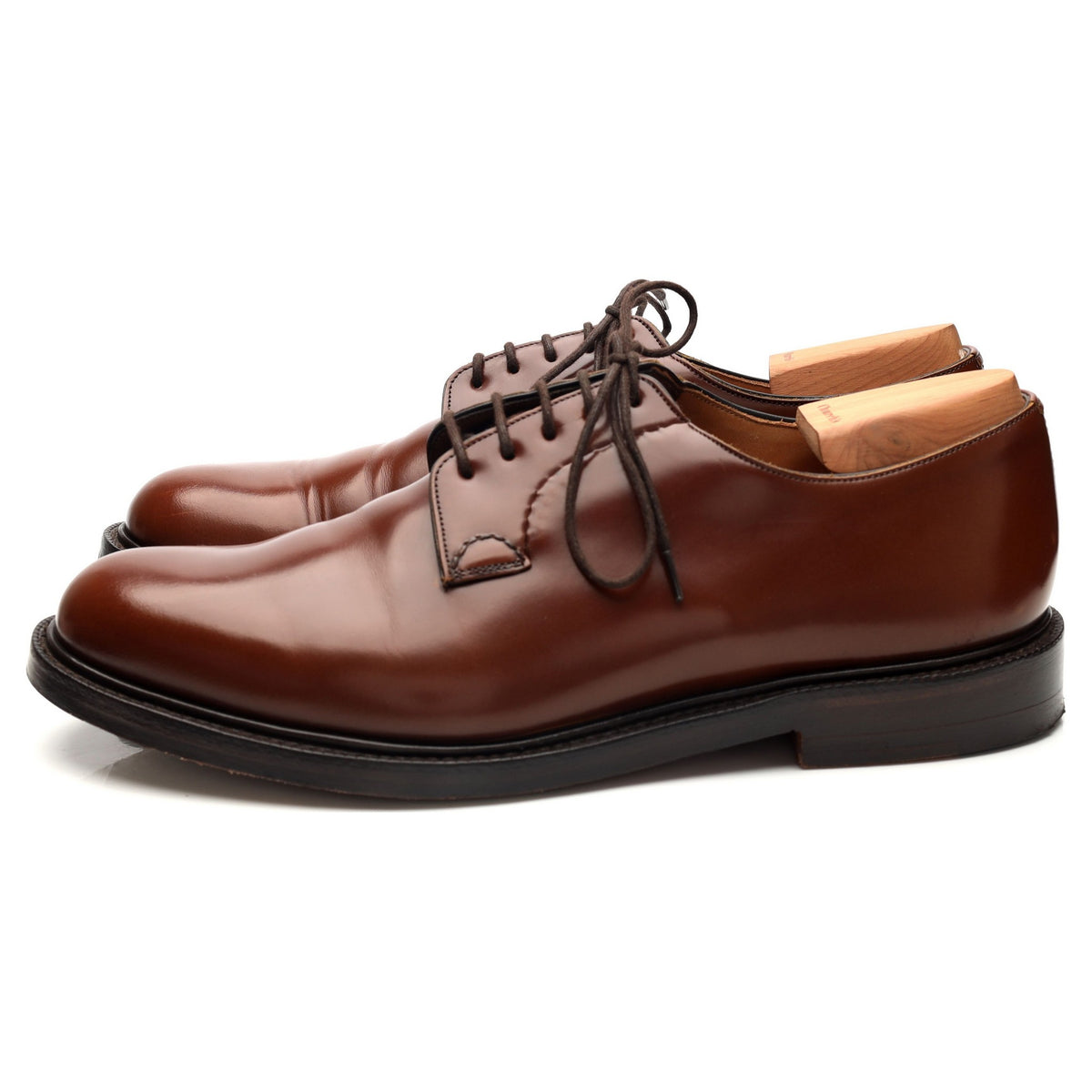 &#39;Shannon&#39; Brown Leather Derby UK 9.5 F