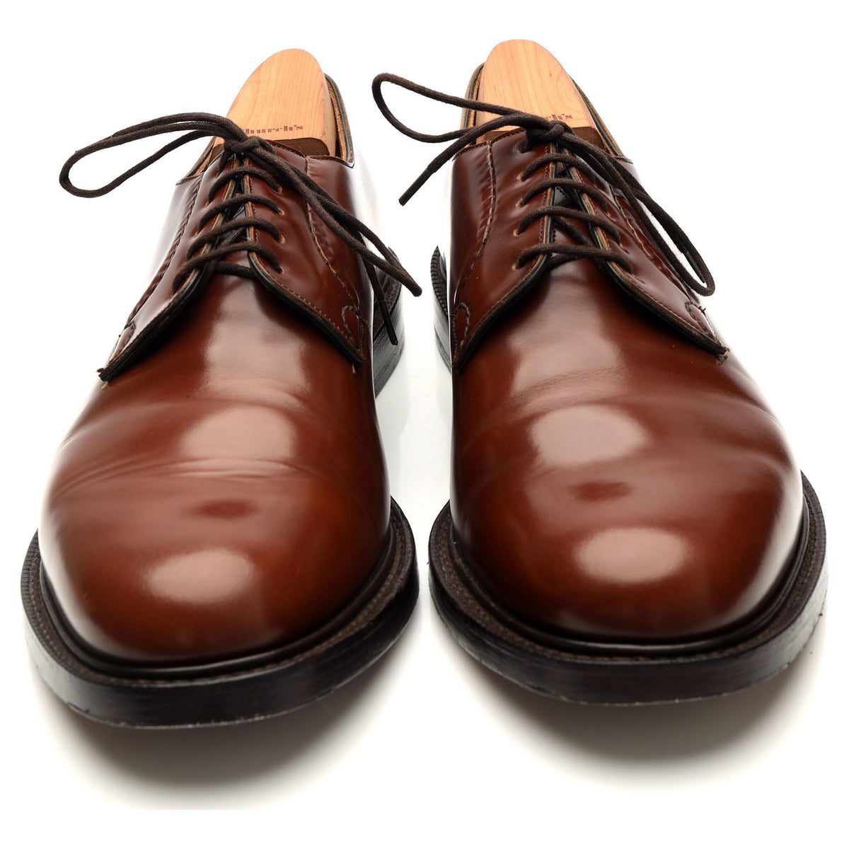&#39;Shannon&#39; Brown Leather Derby UK 9.5 F
