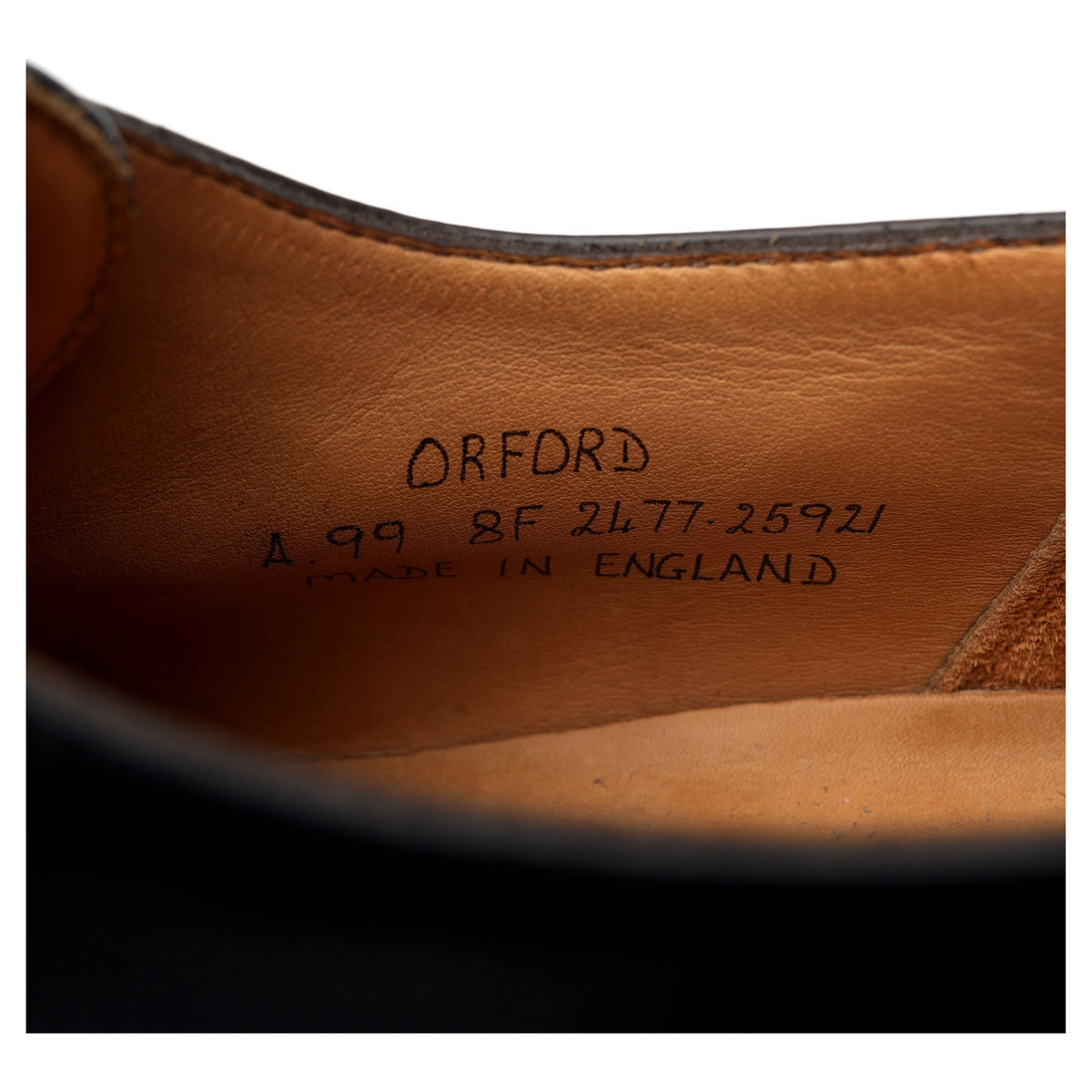 &#39;Orford&#39; Black Leather Monk Strap UK 8 F
