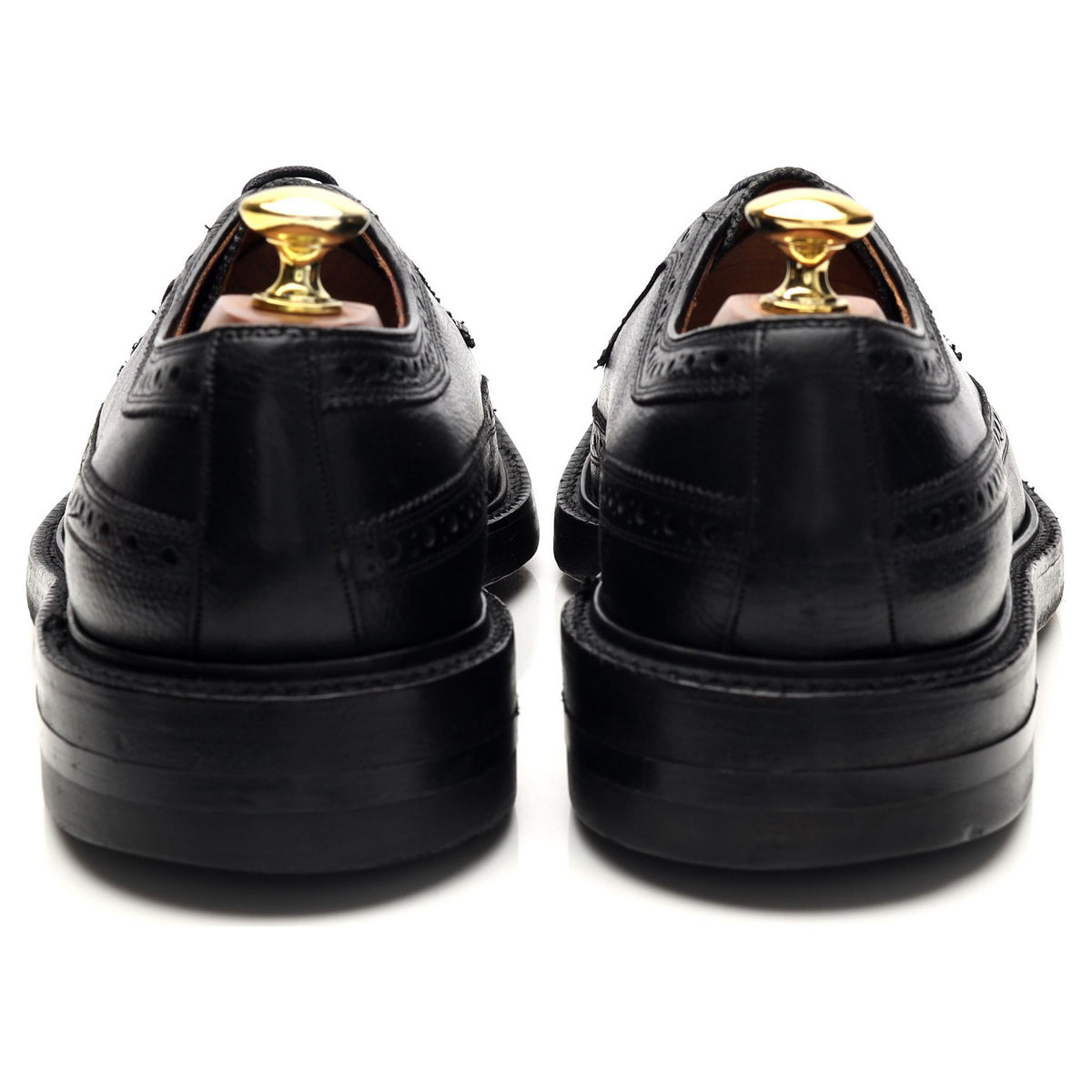 &#39;099165&#39; Black Grain Leather Derby Brogues UK 8.5 US 9.5 D