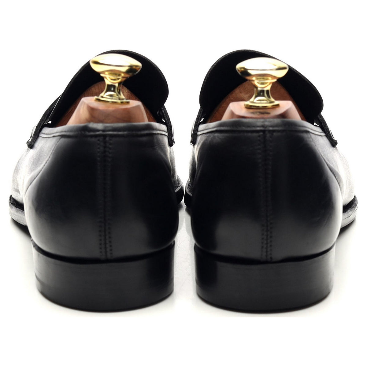 &#39;George&#39; Black Leather Loafers UK 7 E