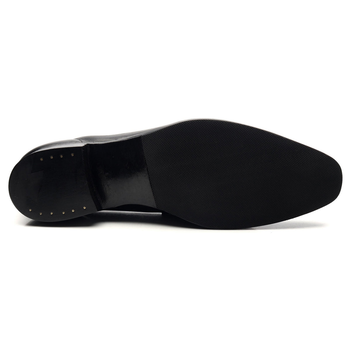 &#39;George&#39; Black Leather Loafers UK 7 E