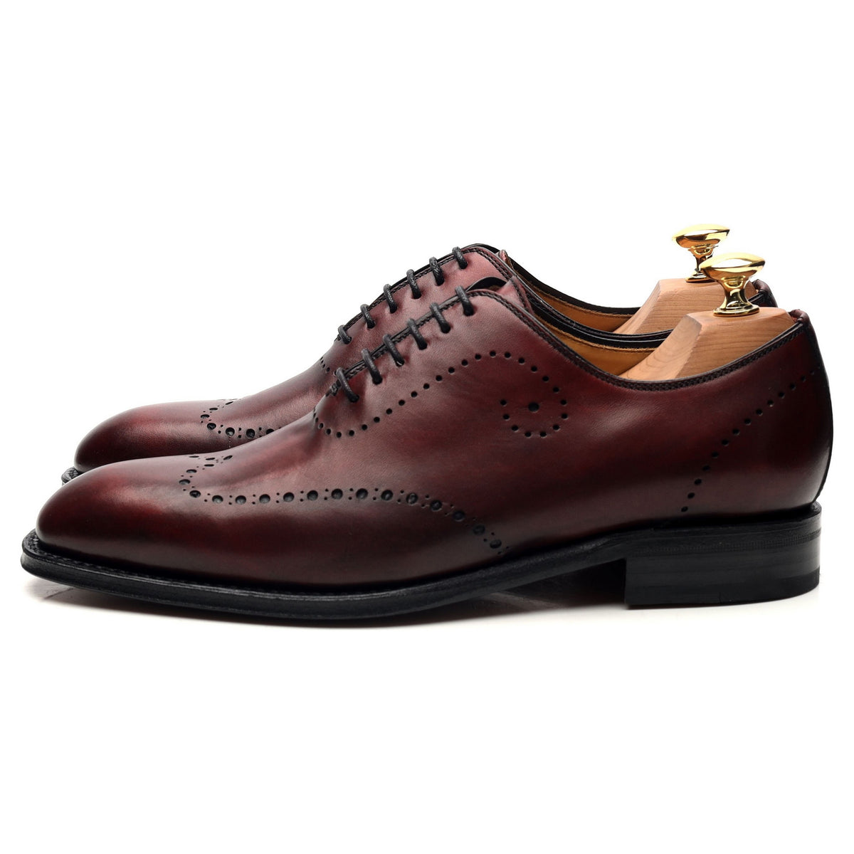 &#39;Ferndown&#39; Burgundy Leather Oxford UK 6 F