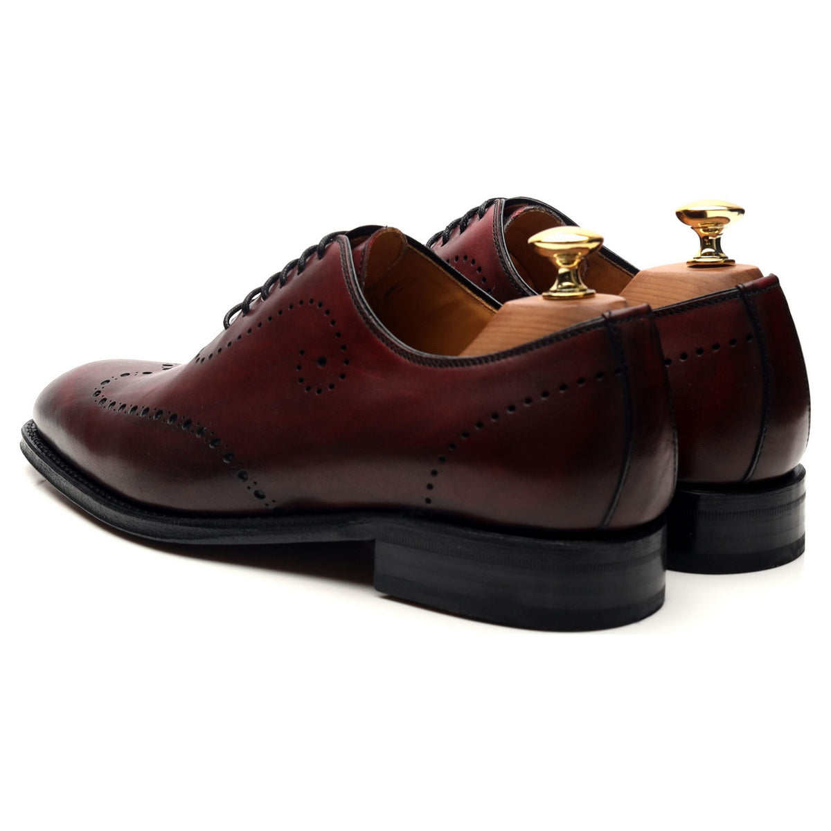 &#39;Ferndown&#39; Burgundy Leather Oxford UK 6 F