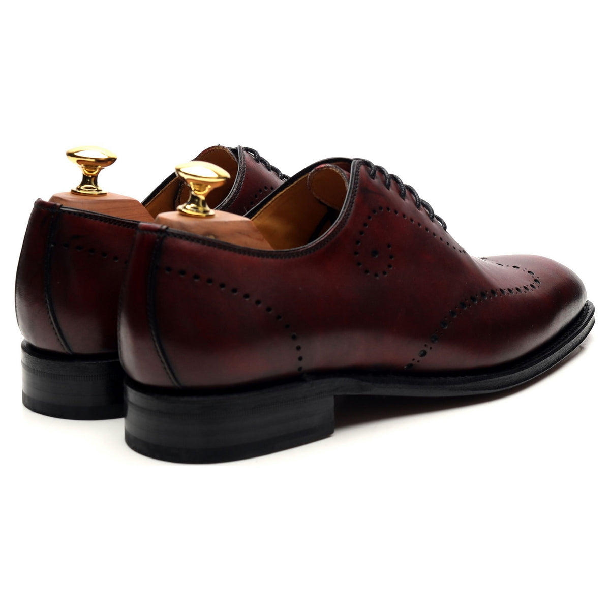 &#39;Ferndown&#39; Burgundy Leather Oxford UK 6 F