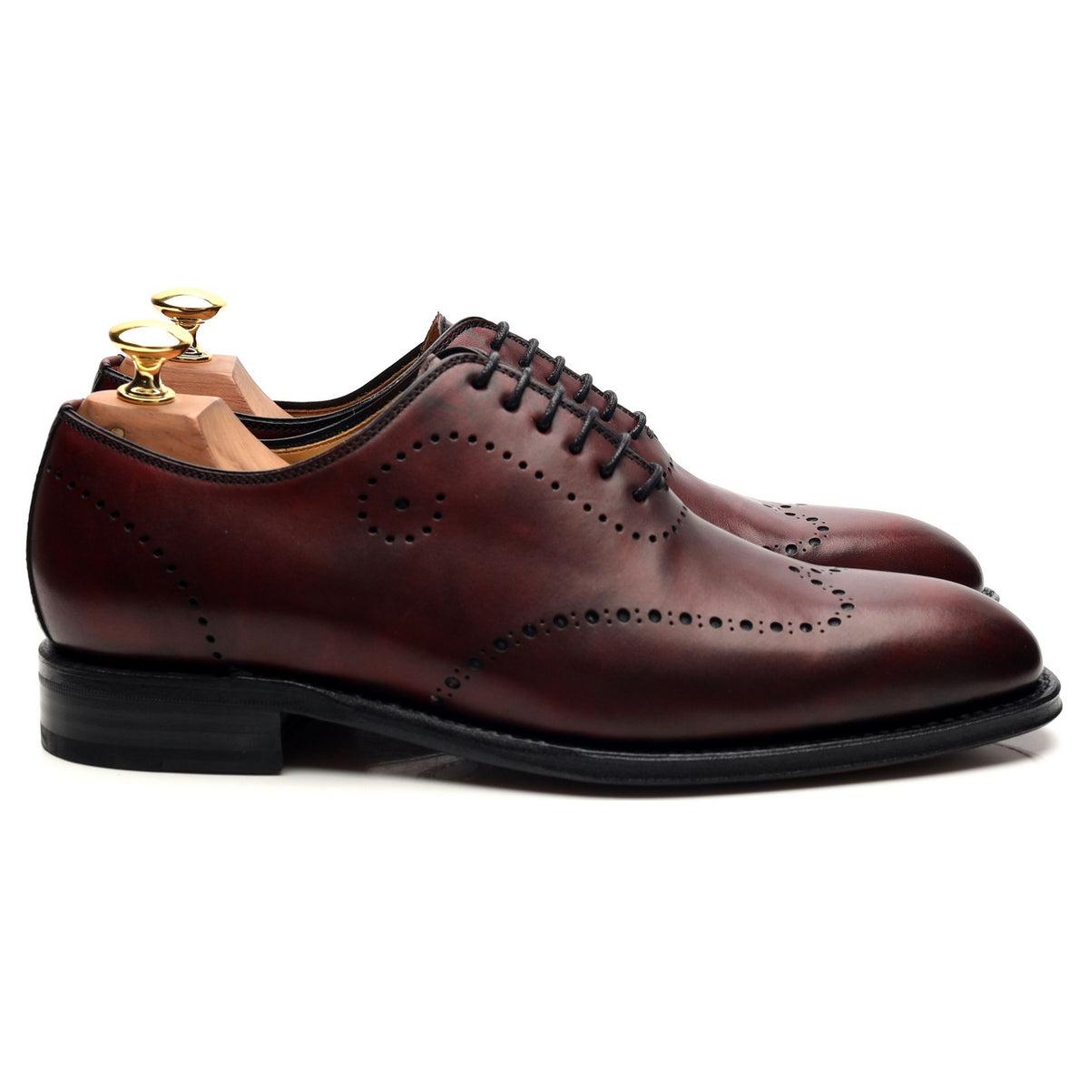 &#39;Ferndown&#39; Burgundy Leather Oxford UK 6 F