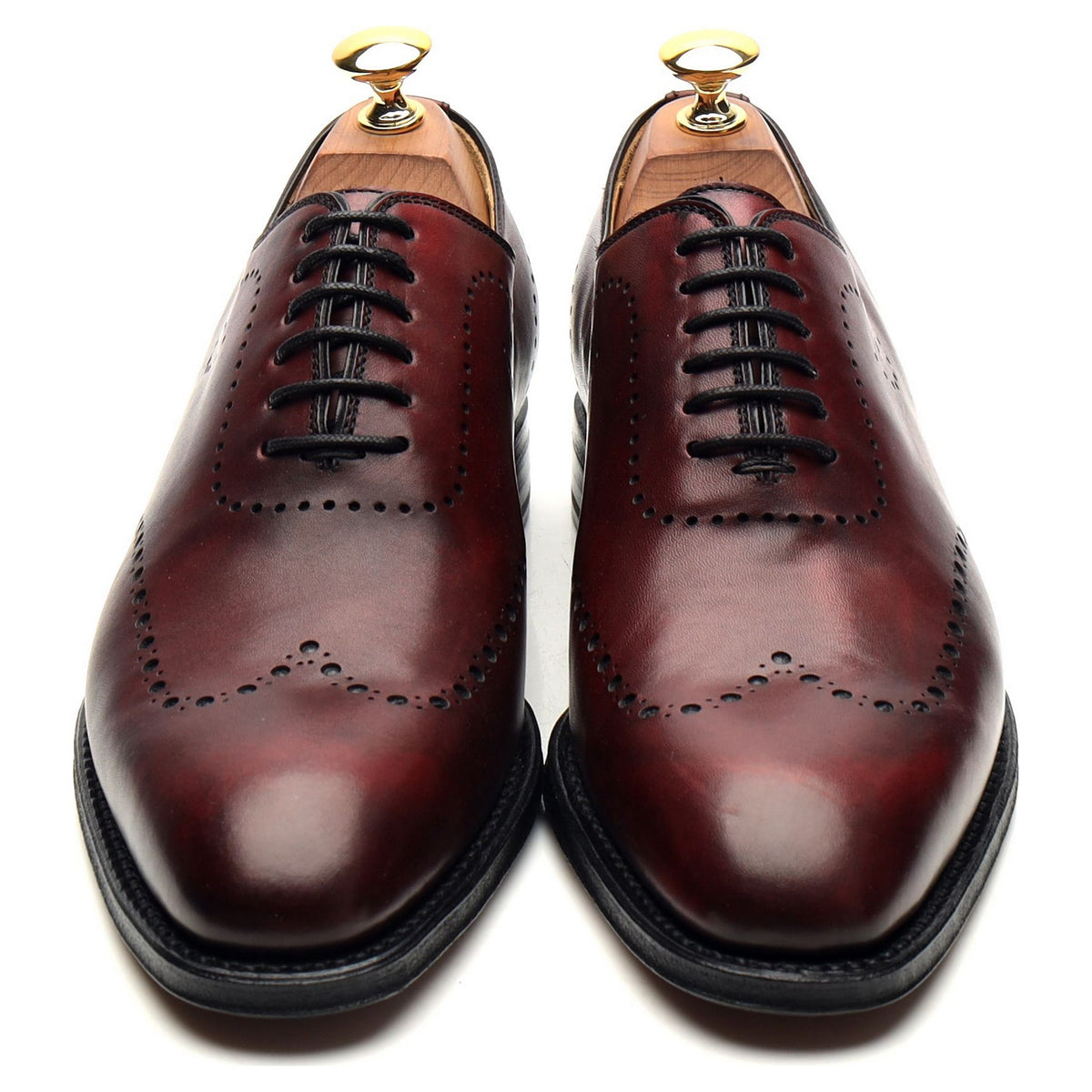 &#39;Ferndown&#39; Burgundy Leather Oxford UK 6 F