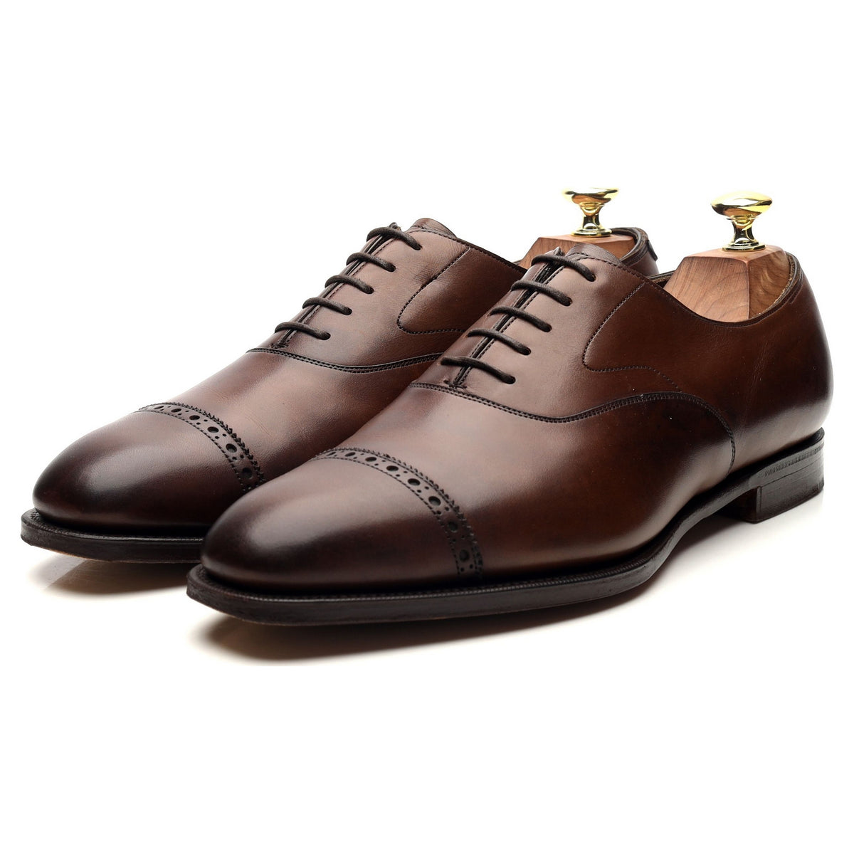 &#39;Churchill&#39; Dark Brown Leather Oxford UK 8.5 E