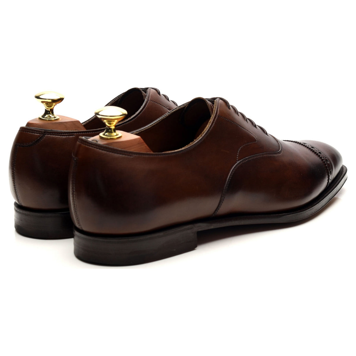 &#39;Churchill&#39; Dark Brown Leather Oxford UK 8.5 E