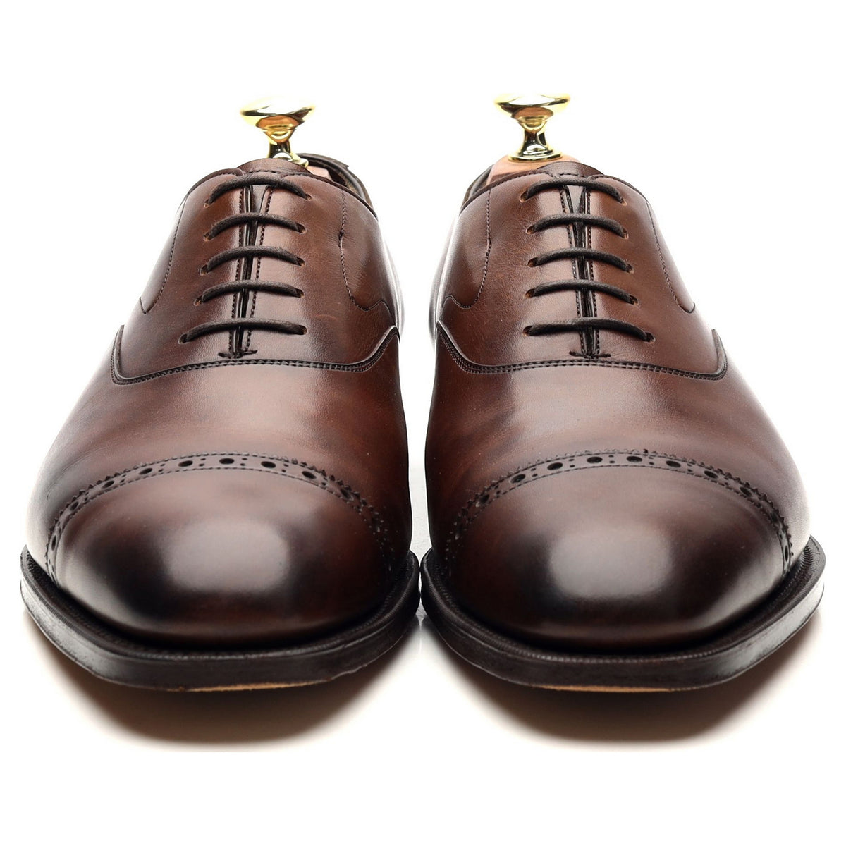 &#39;Churchill&#39; Dark Brown Leather Oxford UK 8.5 E