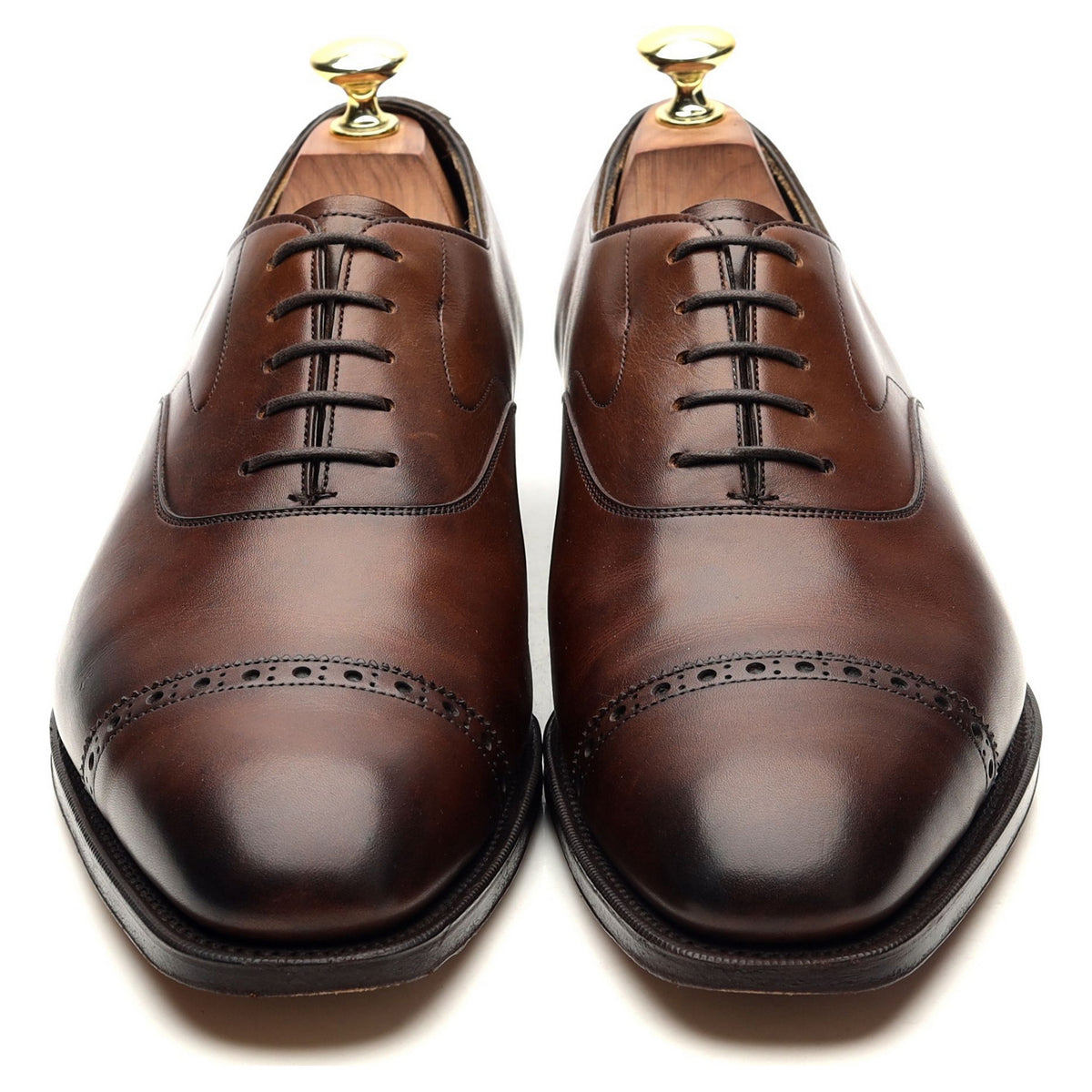 &#39;Churchill&#39; Dark Brown Leather Oxford UK 8.5 E