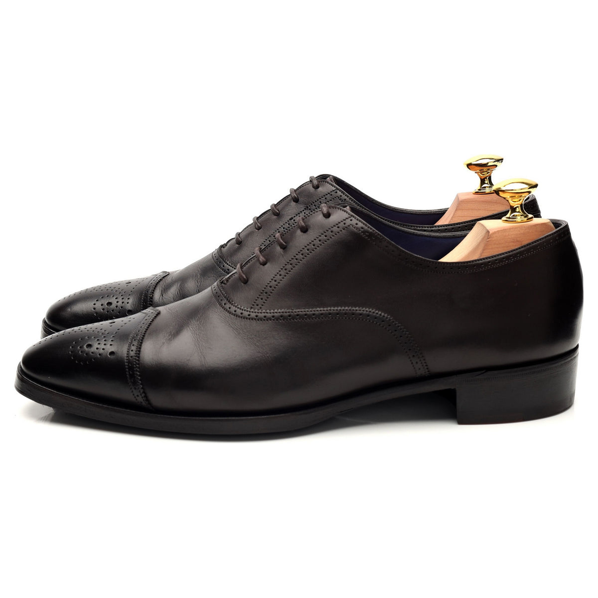 &#39;Highland&#39; Dark Brown Leather Oxford Brogues UK 7.5 E