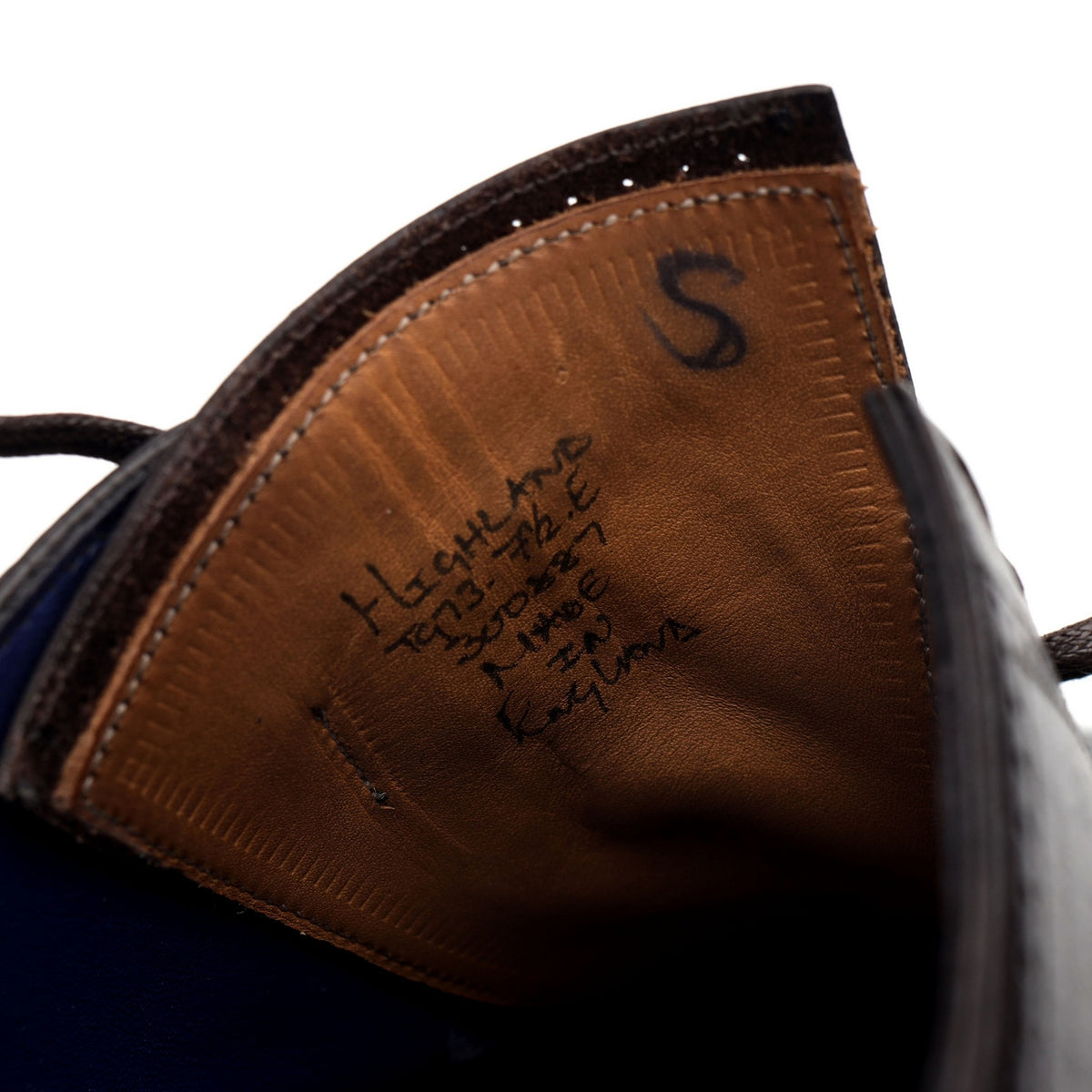 &#39;Highland&#39; Dark Brown Leather Oxford Brogues UK 7.5 E