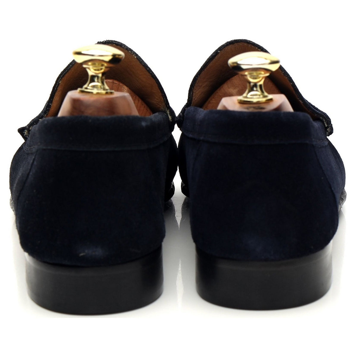 &#39;Milan&#39; Navy Blue Suede Loafers UK 7.5 EU 41.5