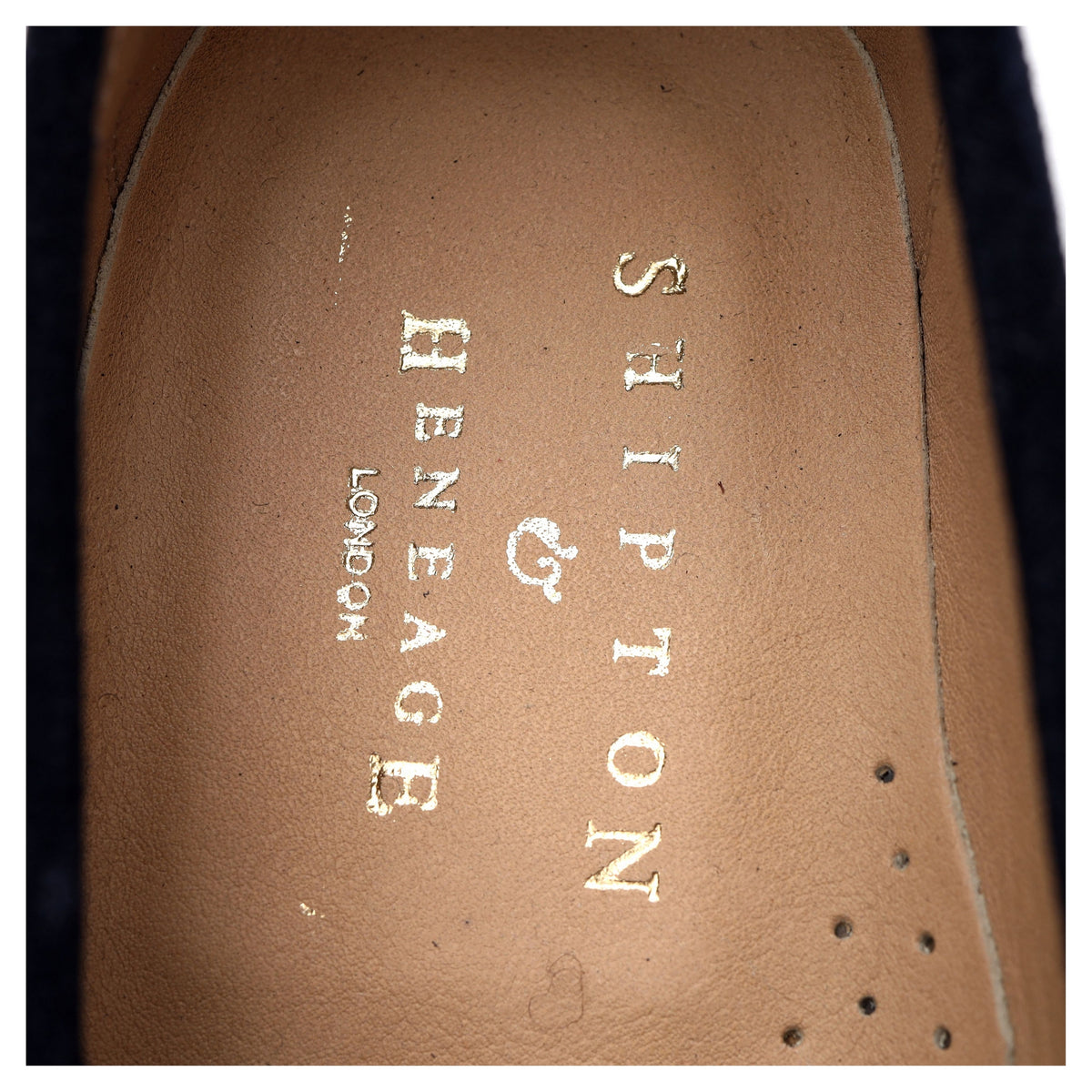 &#39;Milan&#39; Navy Blue Suede Loafers UK 7.5 EU 41.5
