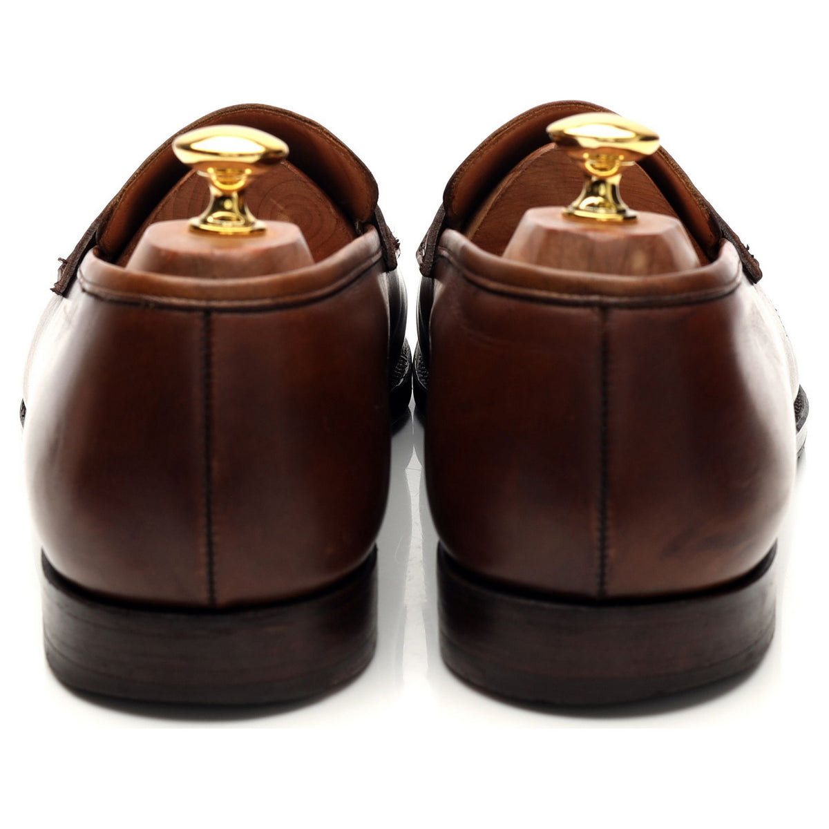&#39;Grantham 2&#39; Brown Leather Loafers UK 10 E