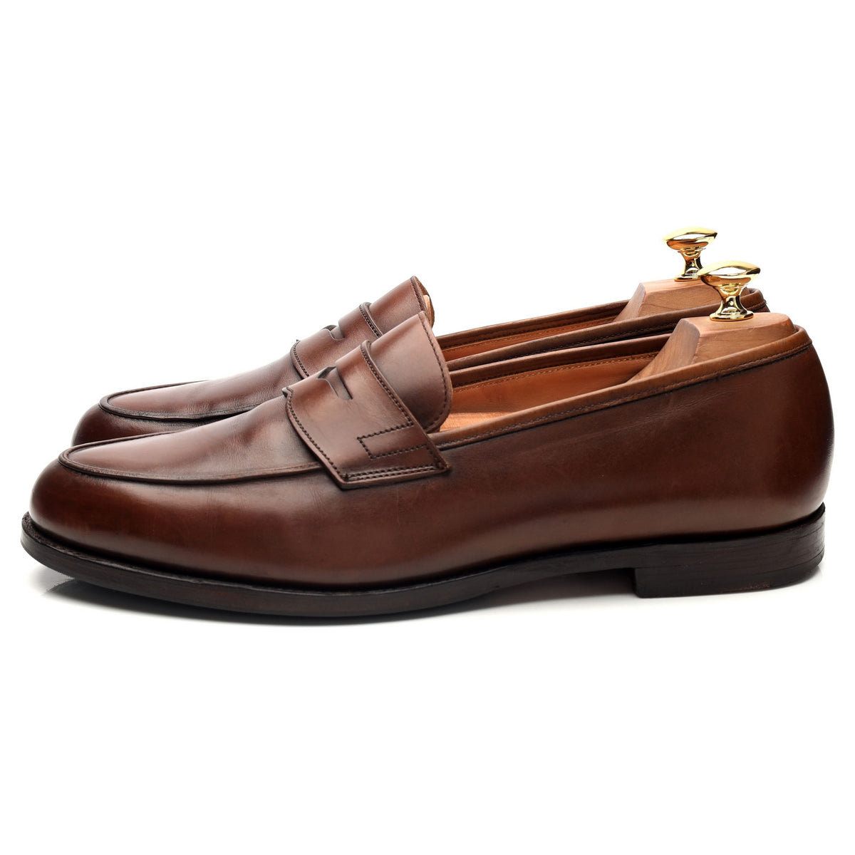 &#39;Grantham 2&#39; Brown Leather Loafers UK 10 E