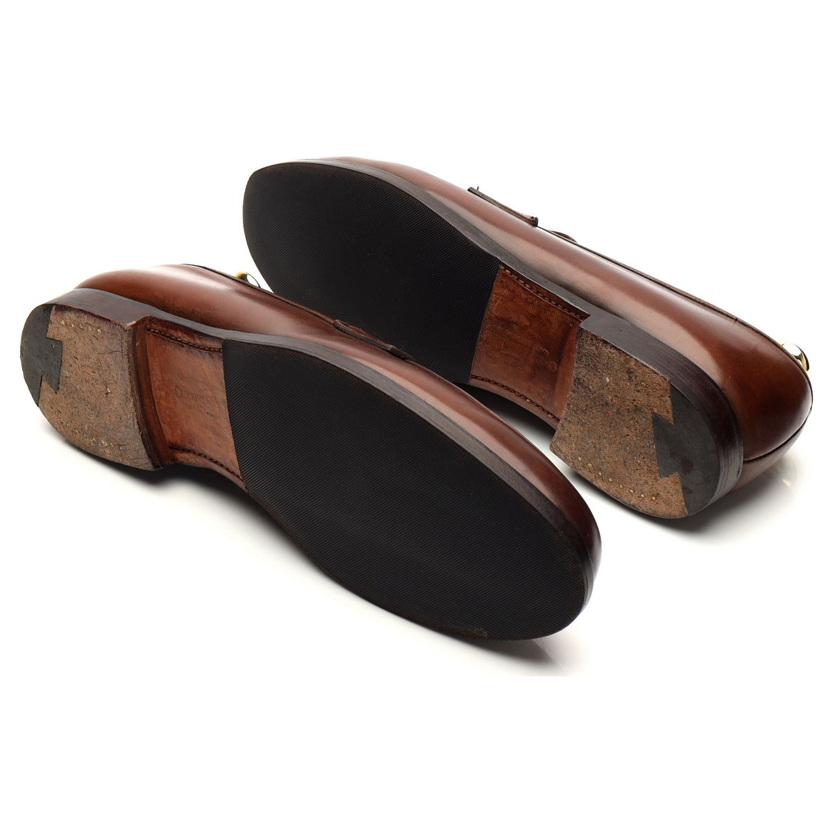 &#39;Grantham 2&#39; Brown Leather Loafers UK 10 E