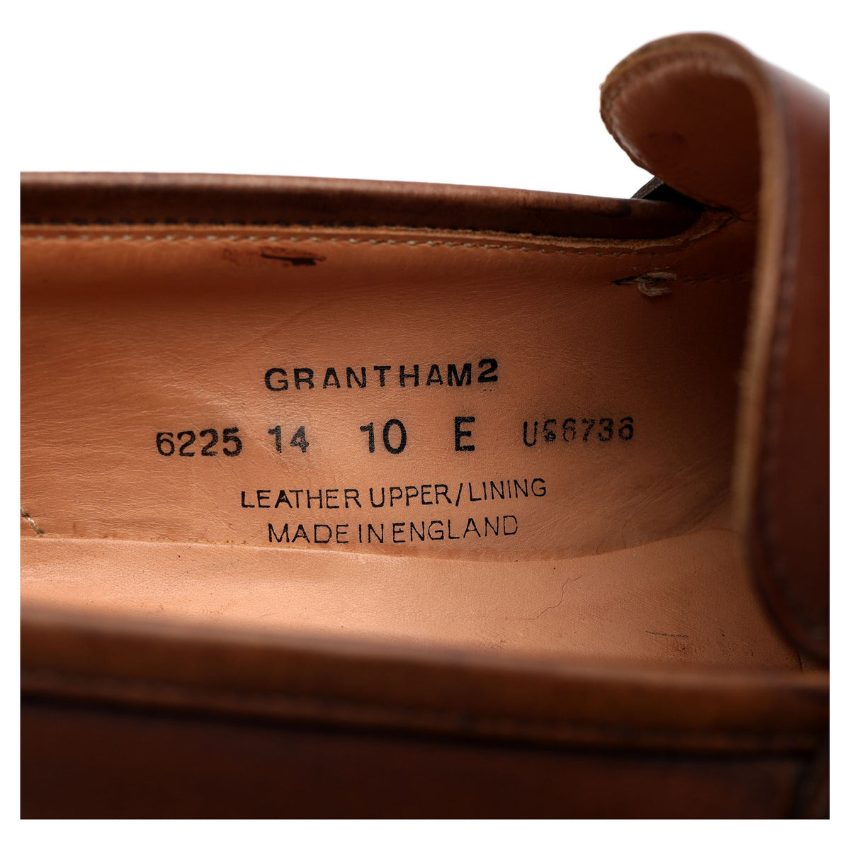 &#39;Grantham 2&#39; Brown Leather Loafers UK 10 E