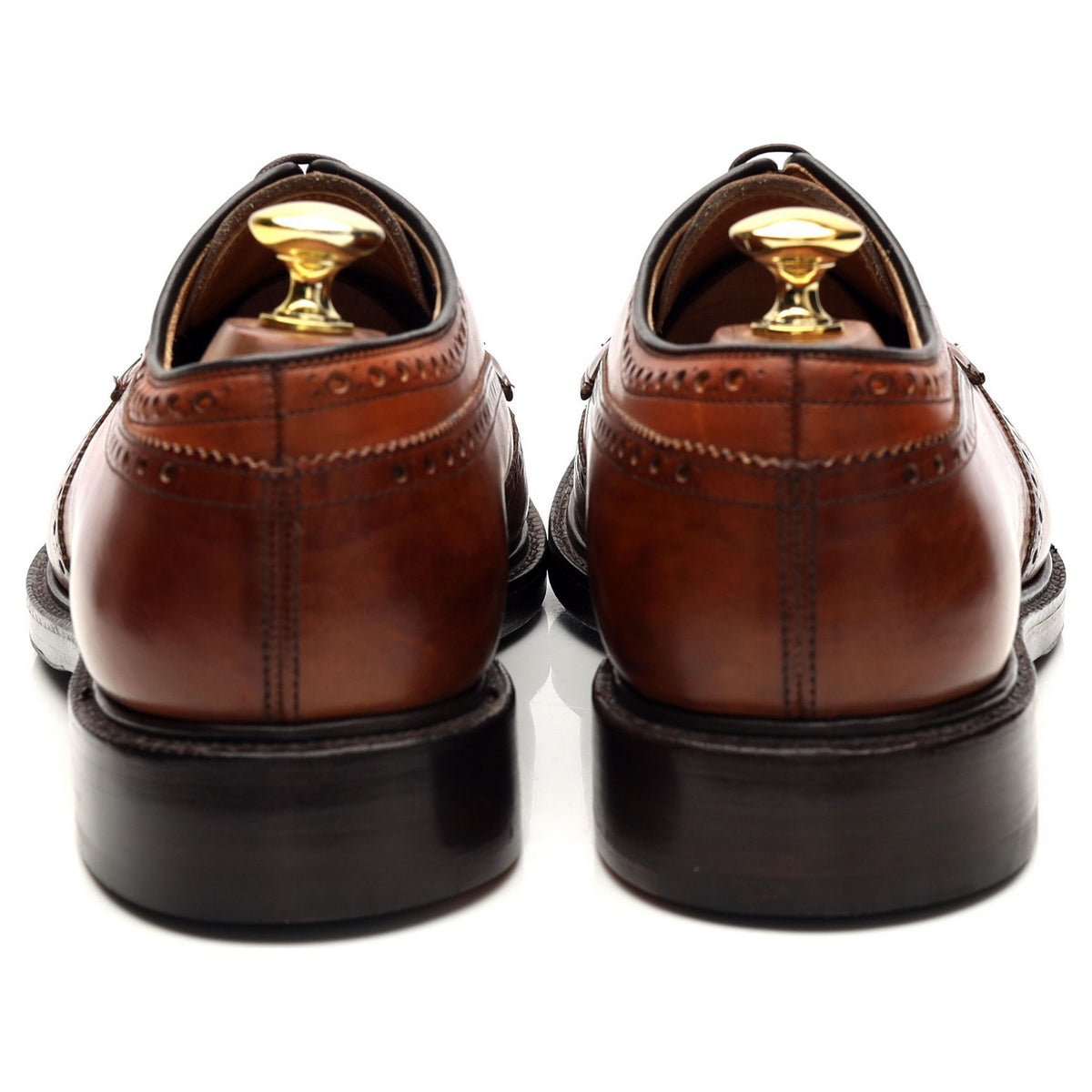 &#39;Grafton&#39; Tan Brown Leather Derby Brogues UK 8.5 G
