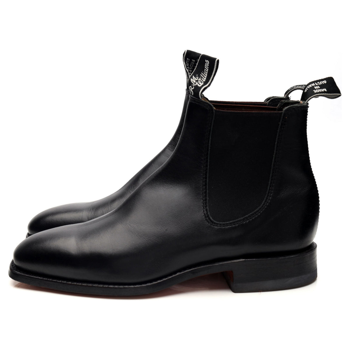 &#39;Craftsman&#39; Black Leather Chelsea Boots UK 7 G