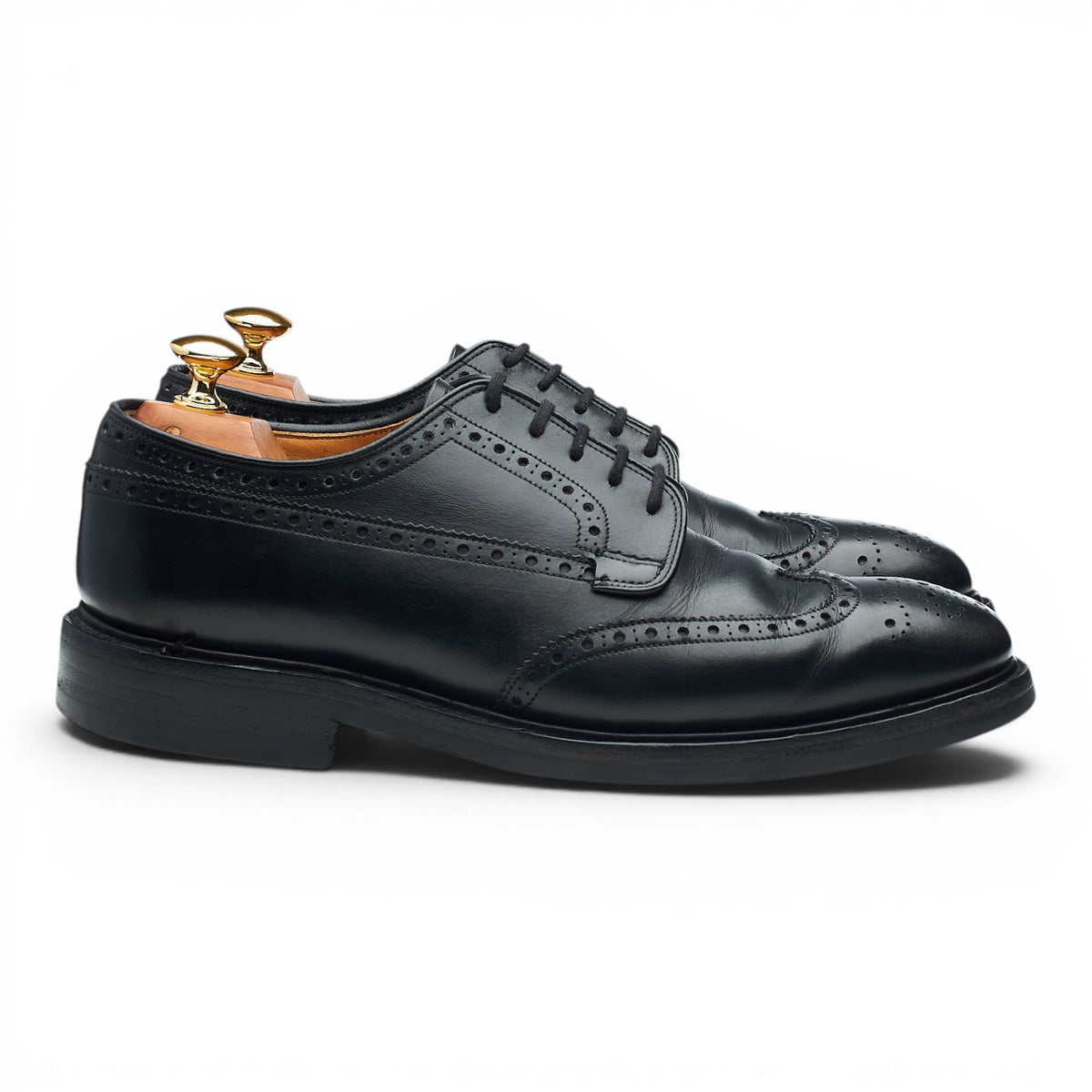 'Grafton' Black Leather Derby Brogues UK 6 F