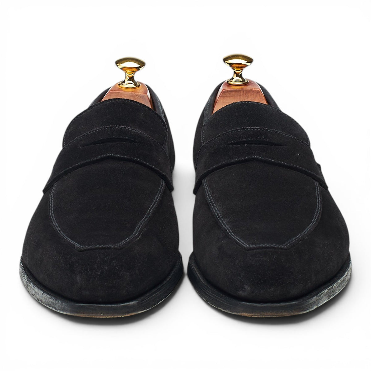 'Merton' Black Suede Loafers UK 9.5 E