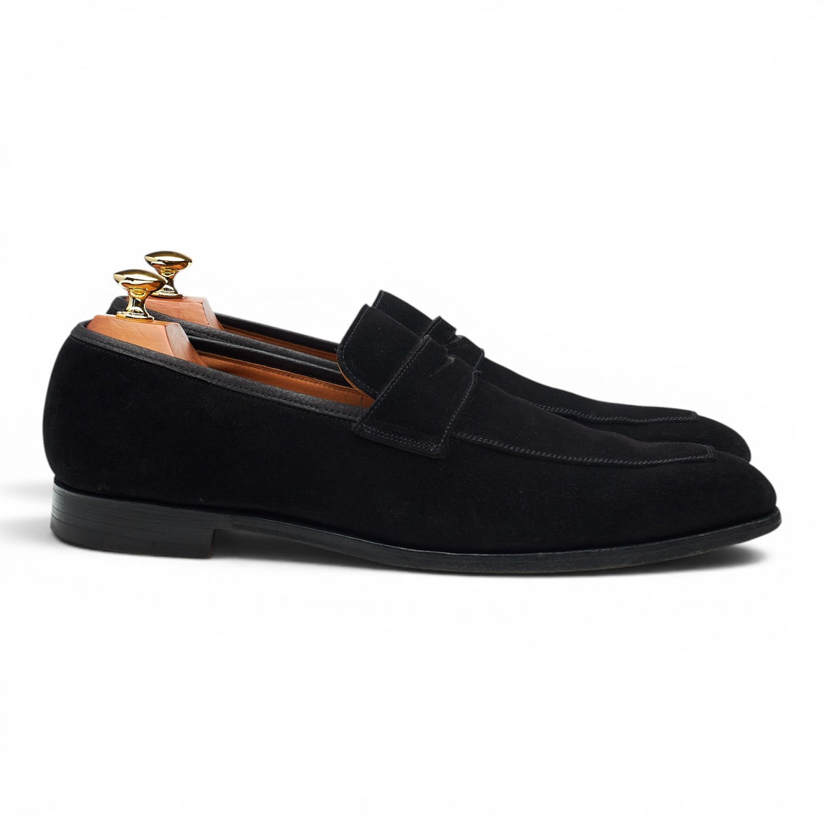 'Merton' Black Suede Loafers UK 9.5 E