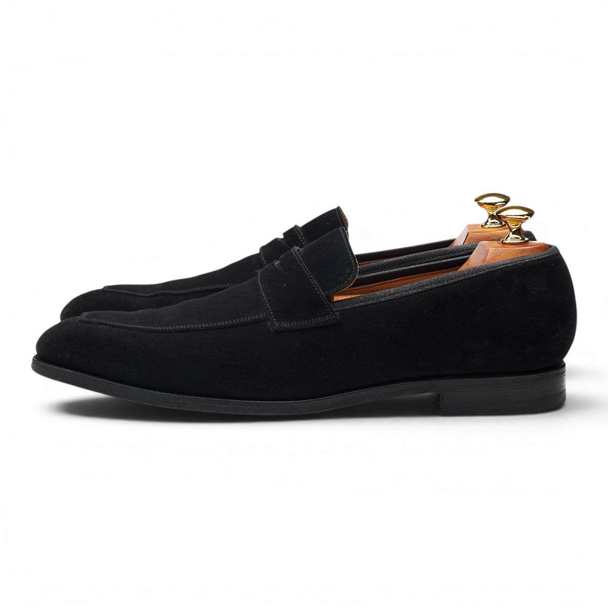 'Merton' Black Suede Loafers UK 9.5 E
