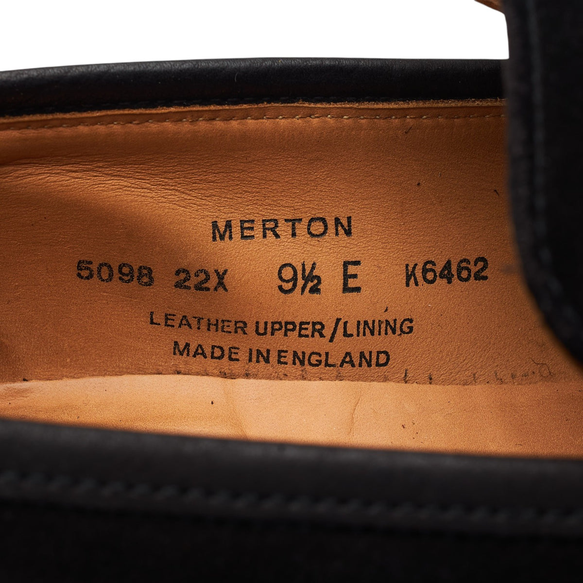 'Merton' Black Suede Loafers UK 9.5 E