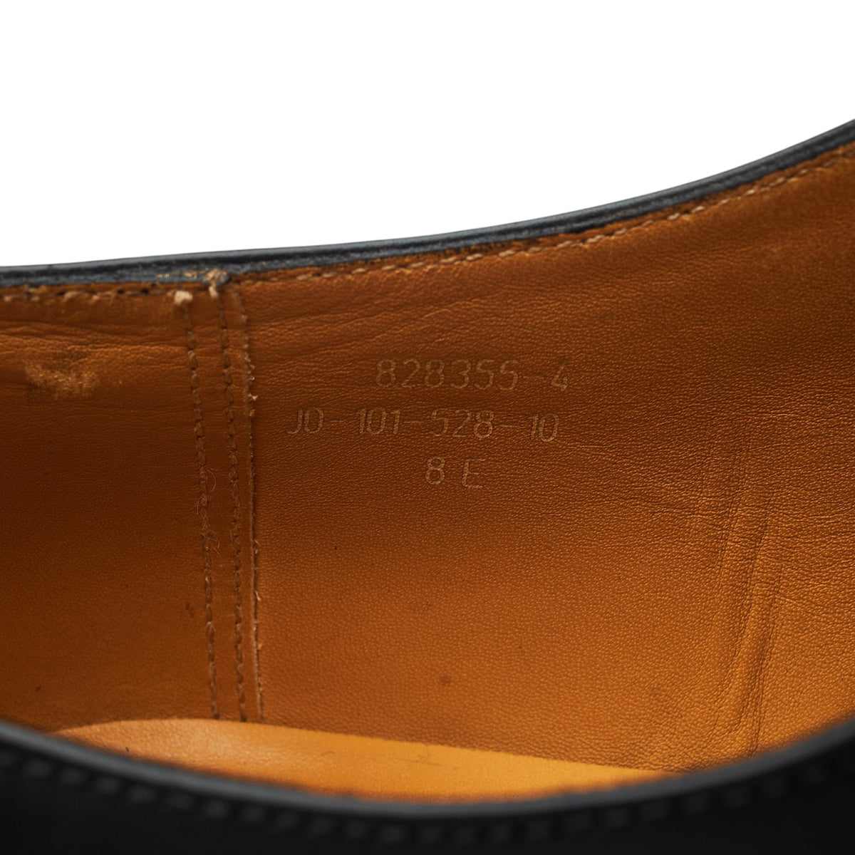'528' Black Leather Oxford Brogues 8 E UK 8.5