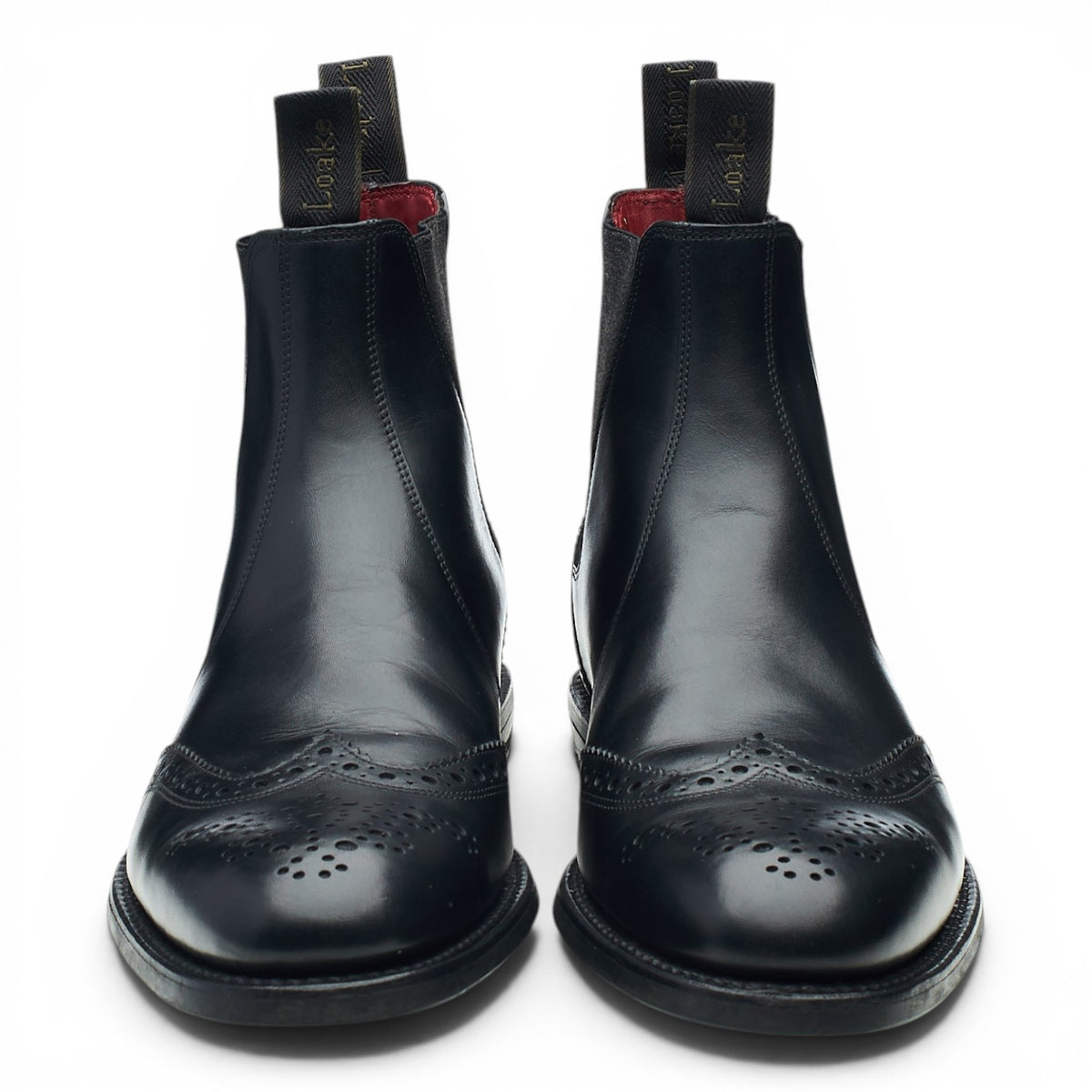 Design 'Hoskins' Black Leather Chelsea Boots UK 8 F