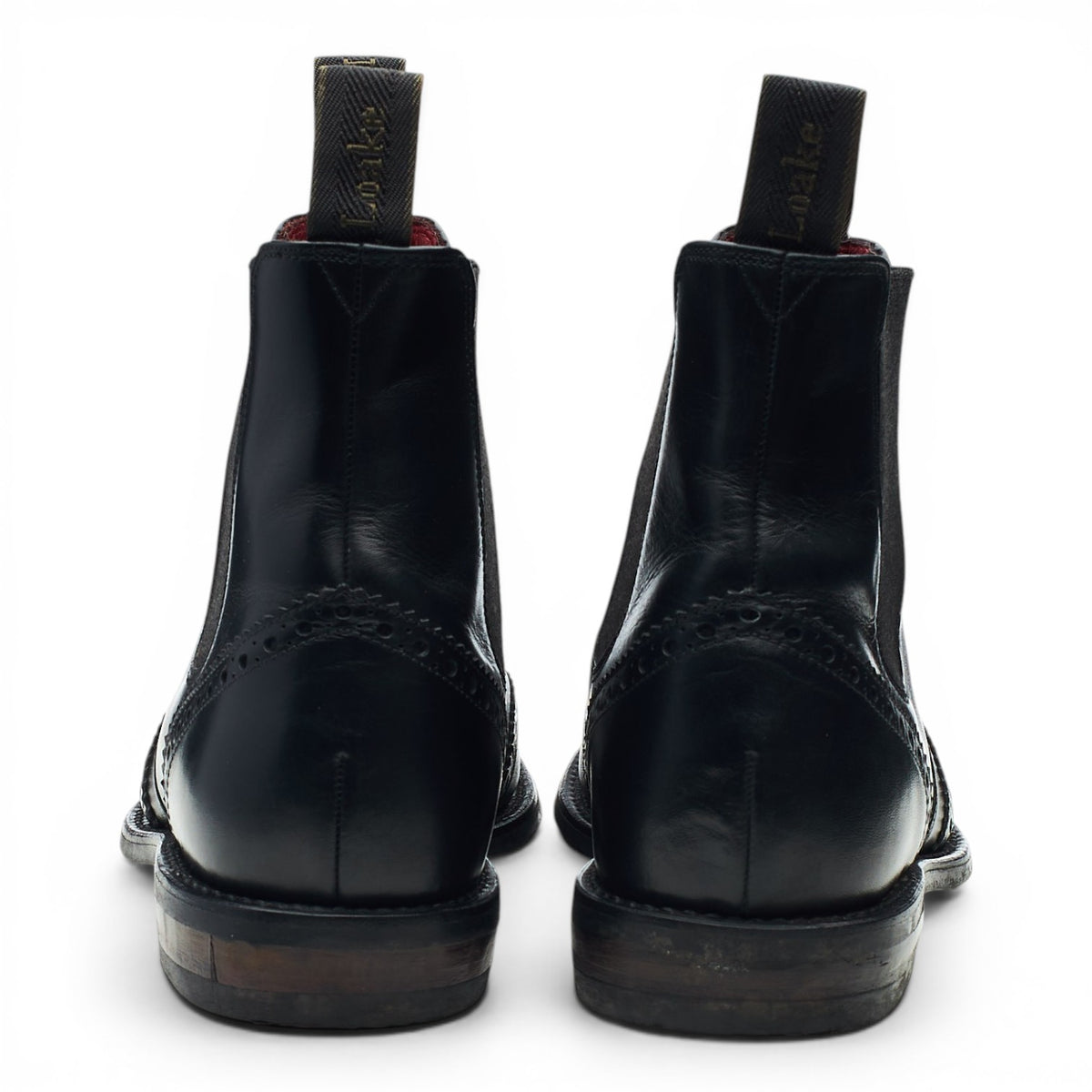 Design 'Hoskins' Black Leather Chelsea Boots UK 8 F