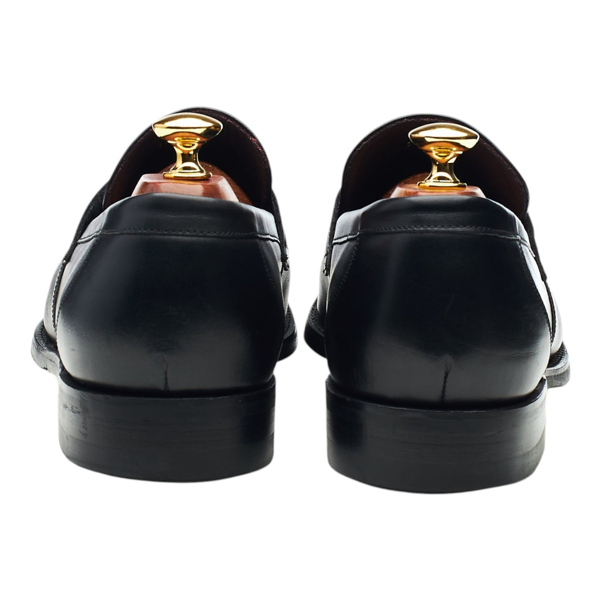 'Warner' Black Leather Loafers UK 9 F
