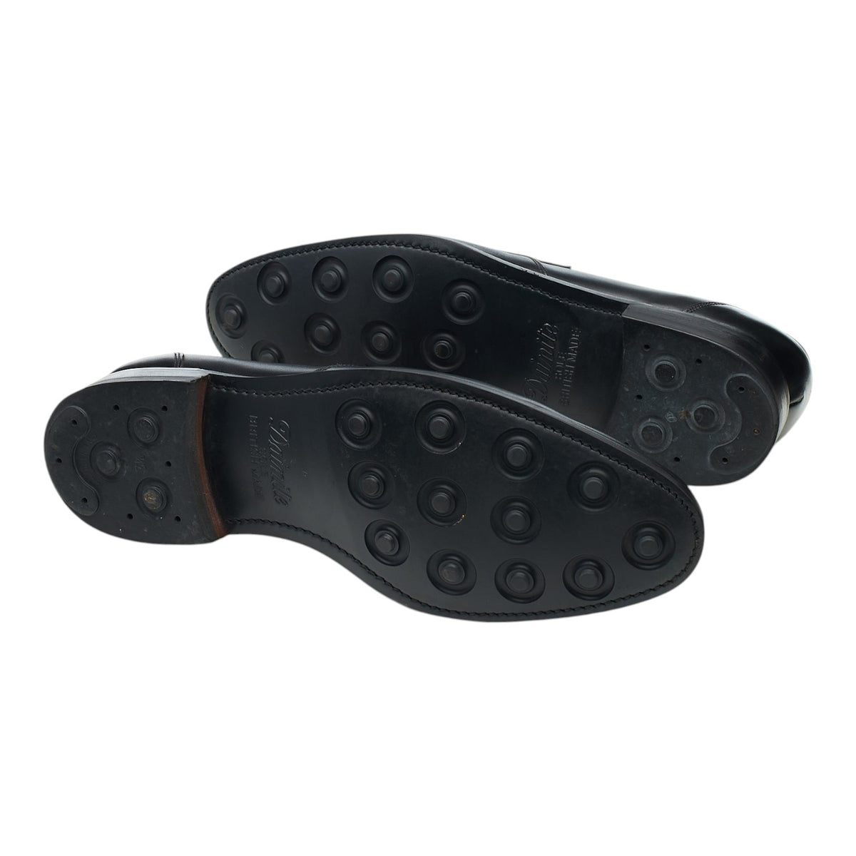'Warner' Black Leather Loafers UK 9 F