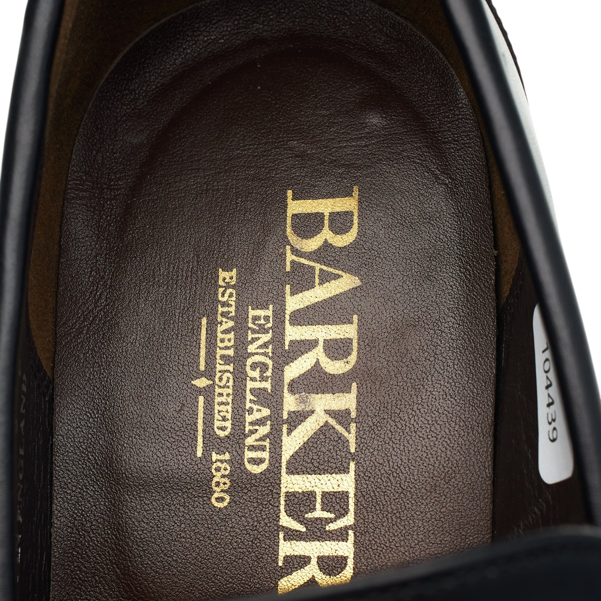 'Warner' Black Leather Loafers UK 9 F