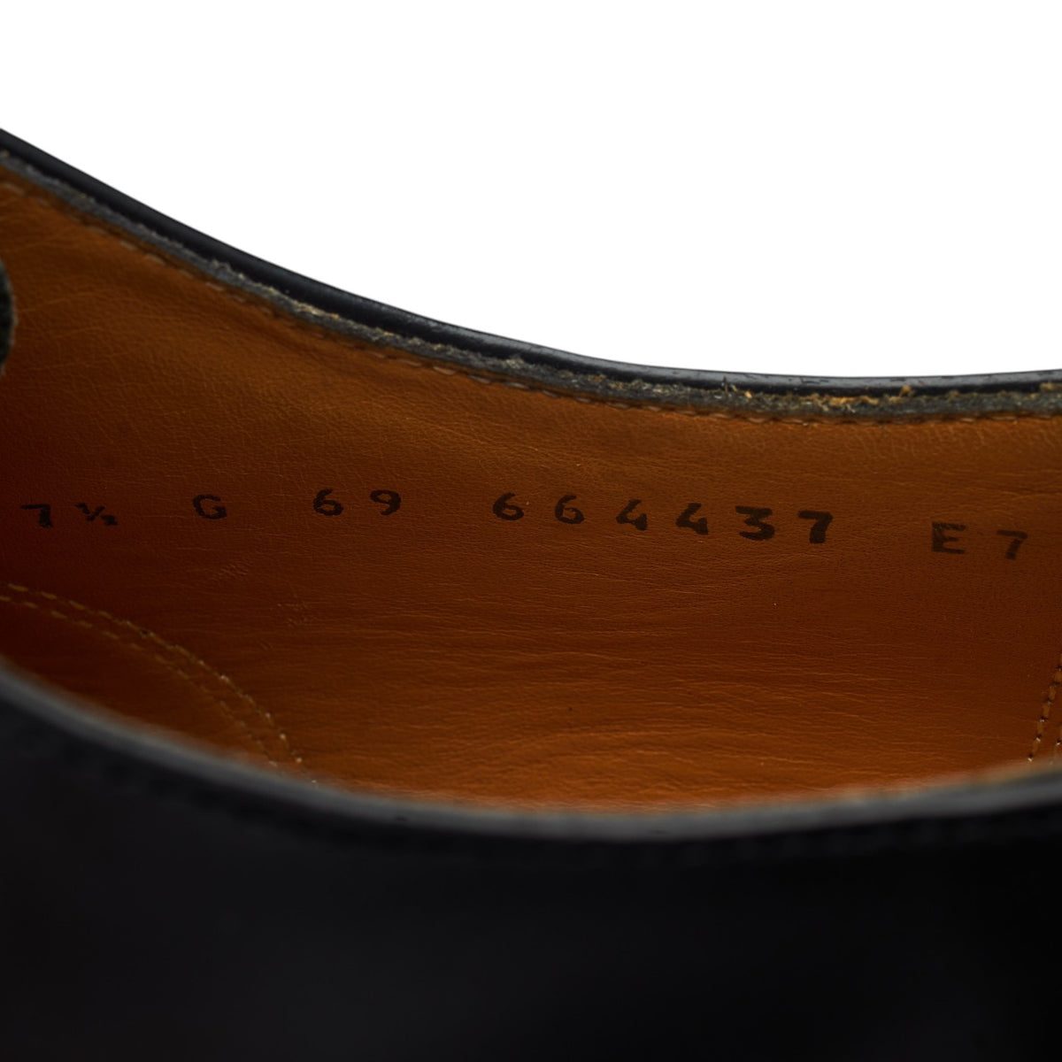 'Arnold' Black Leather Oxford UK 7.5 G