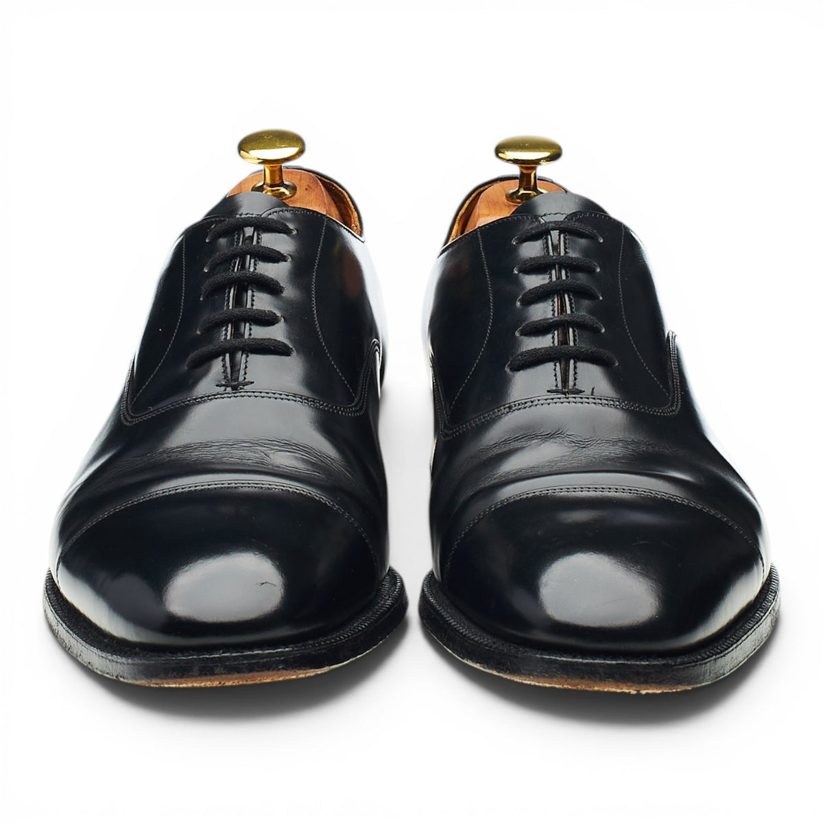 'Balmoral' Black Leather Oxford UK 8.5 F