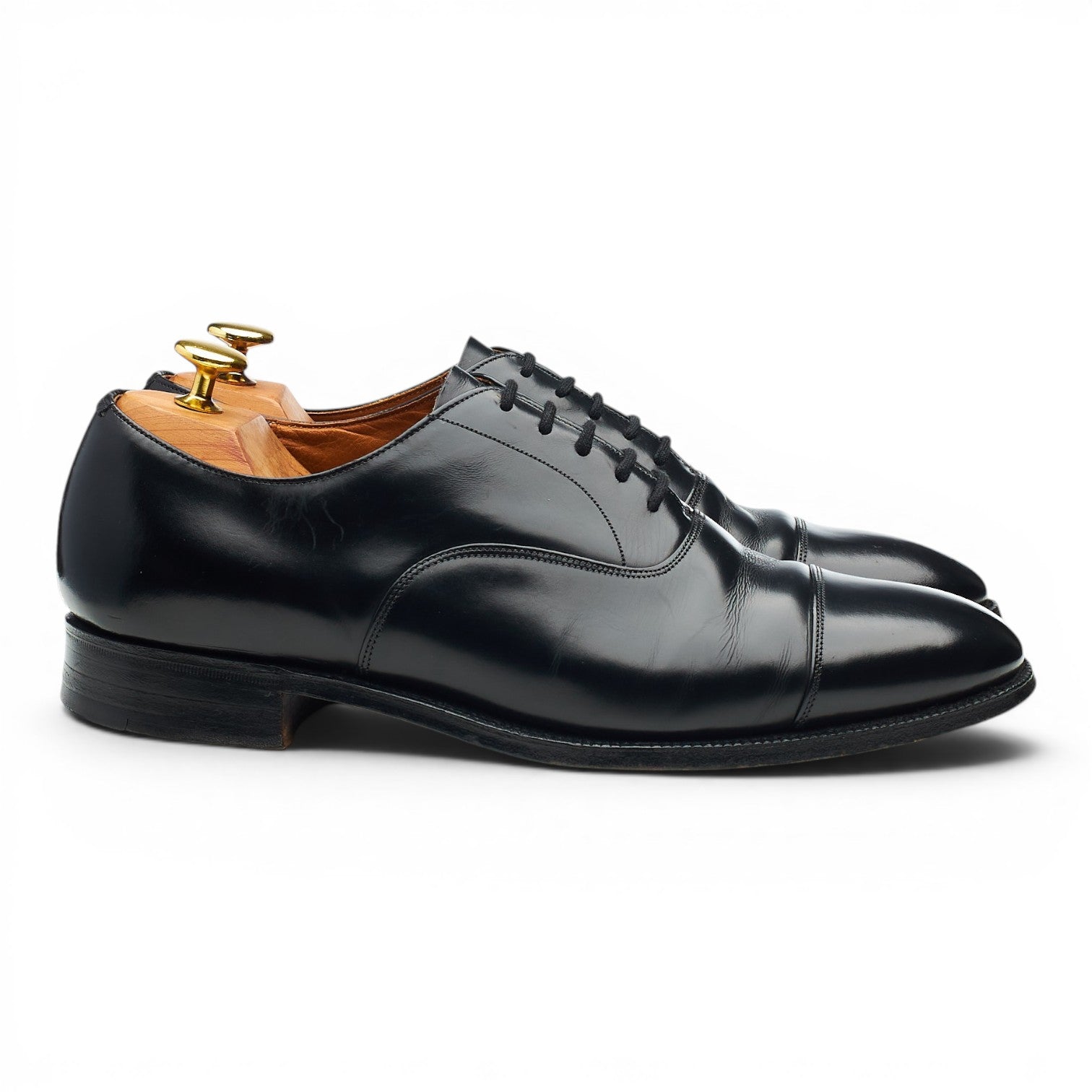 Balmoral' Black Leather Oxford UK 8.5 F